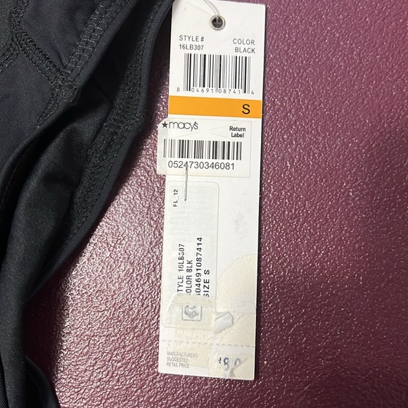 NWT Anne Cole Locker Basic Black Bikini Swimsuit Bottom Womens Size Small - Picture 2 of 3